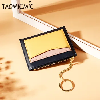TAOMICMIC Retro Stitching Ladies Wallet Multi-card Position Zipper Card Case Key Chain Small Wallet Lady Coin Purse
TAOMICMIC Retro Stitching Ladies Wallet Multi-card Position Zipper Card Case Key Chain Small Wallet Lady Coin Purse