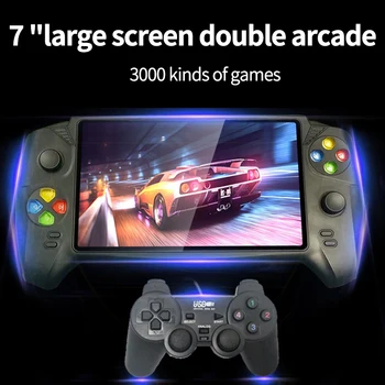 7 Inch Retro Video Game Console Build-In 1000 Games Handheld for Arcade/GBA/Sega/NES/SFC Support TV Out 2 Players(48GB)
7 Inch Retro Video Game Console Build-In 1000 Games Handheld for Arcade/GBA/Sega/NES/SFC Support TV Out 2 Players(48GB)