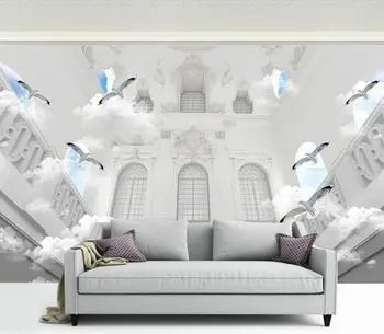 Elegant European mural wallpaper 3d Blue sky and white clouds wallpaper for kids room Living room bedroom Embossed wall murals
Elegant European mural wallpaper 3d Blue sky and white clouds wallpaper for kids room Living room bedroom Embossed wall murals