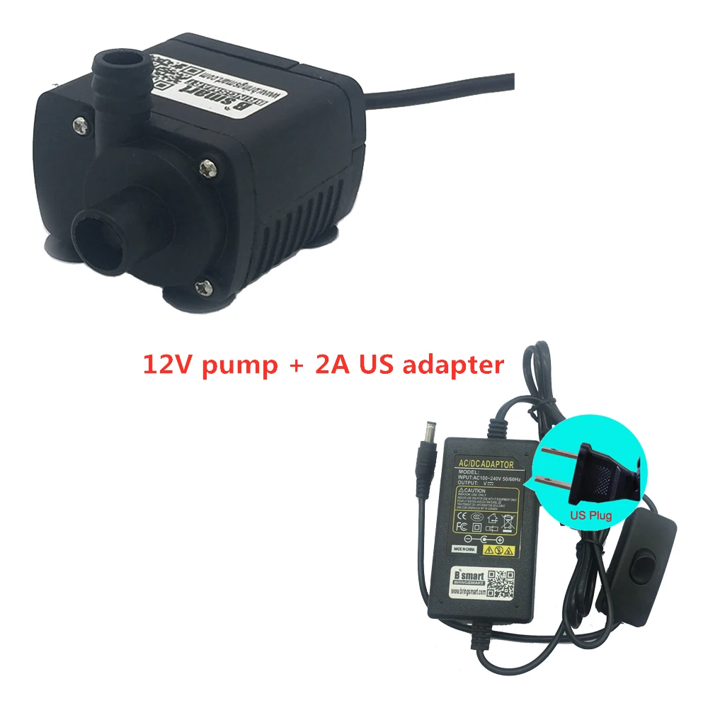 右12V pump + 2A US adapter