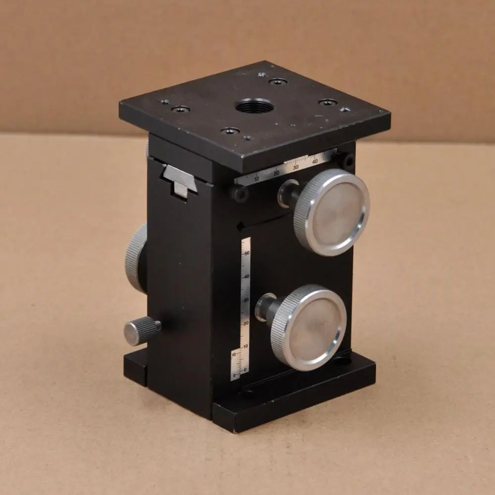 YZ axis LM-212-1 CHUO manual knob drive adjustment sliding table dovetail groove displacement platform 76 * 76mm aluminum
YZ axis LM-212-1 CHUO manual knob drive adjustment sliding table dovetail groove displacement platform 76 * 76mm aluminum