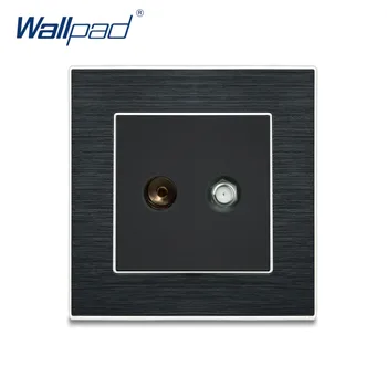 Satellite Television Socket Wallpad Luxury Satin Metal Panel Electric Wall SAT TV Socket Electrical Outlets For Home 
Satellite Television Socket Wallpad Luxury Satin Metal Panel Electric Wall SAT TV Socket Electrical Outlets For Home