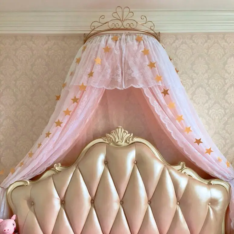 Iron Crown Frame Princess Bed Curtain Frame Curtain Head Frame Mosquito Net Frame with Hook
Iron Crown Frame Princess Bed Curtain Frame Curtain Head Frame Mosquito Net Frame with Hook