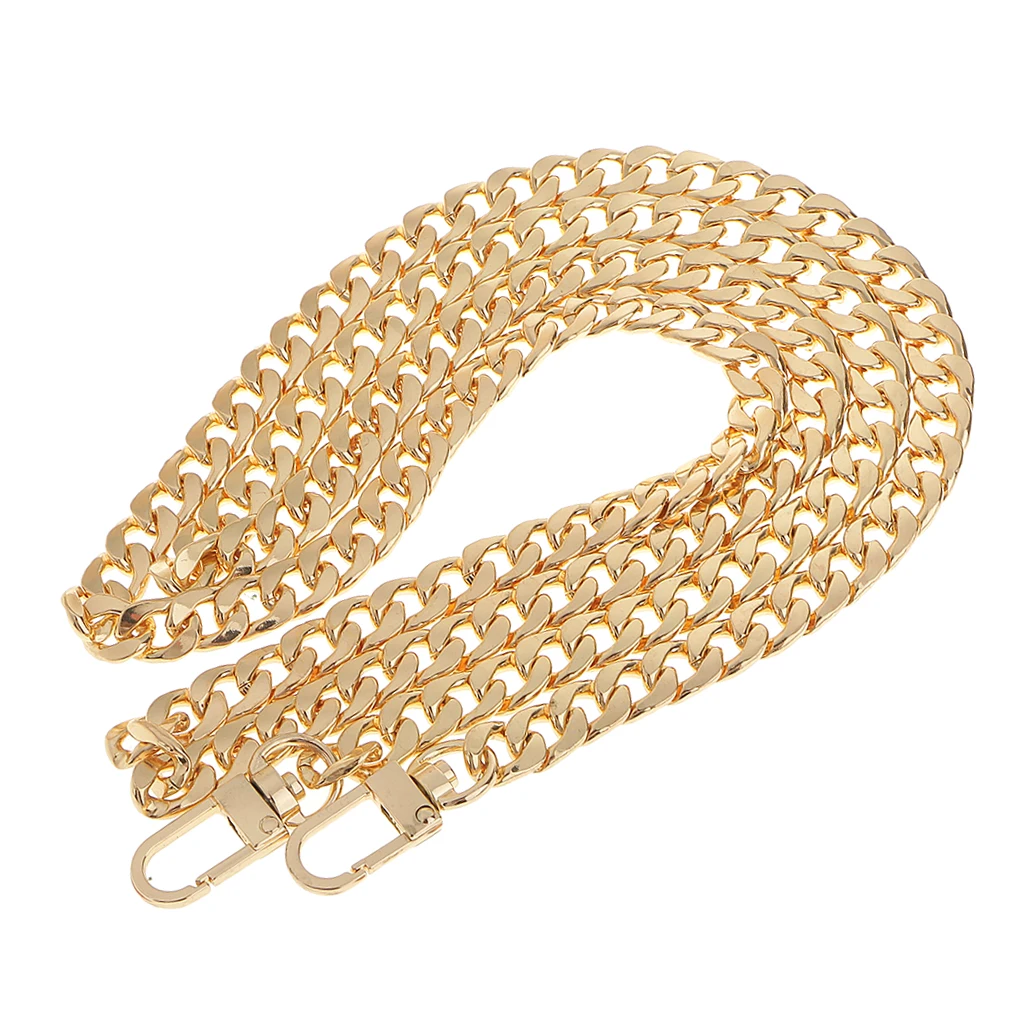 Long Metal Flat Purse Bag Chain with Buckles Clutch Bag Strap Replacement 47'' Long Metal Flat Purse Bag Chain with Buckles Clutch Bag Strap Replacement 47''