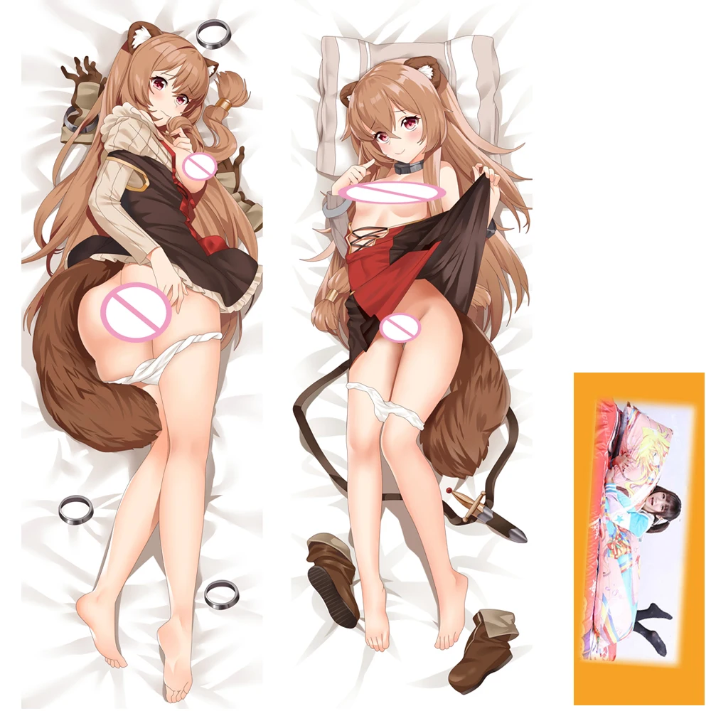 2 Way The Rising of the Shield Hero SEXY Raphtalia наволочка обнимающая Подушка Dakimakura чехол 59 дюймов