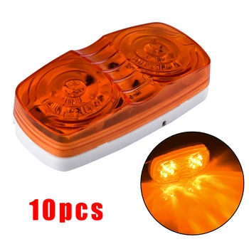 10Pcs 4x2inch Side Marker Lights Amber Color Double Bullseye Trailer LED RV Boat Side Marker Light
10Pcs 4x2inch Side Marker Lights Amber Color Double Bullseye Trailer LED RV Boat Side Marker Light