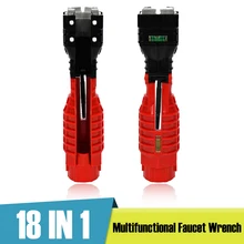 18 in 1 Faucet Wrench Multifunctional Double Head Sink Installer with Level Bubbles Magnet Flume Wrench Anti-slip Plumbing Tools
18 in 1 Faucet Wrench Multifunctional Double Head Sink Installer with Level Bubbles Magnet Flume Wrench Anti-slip Plumbing Tools