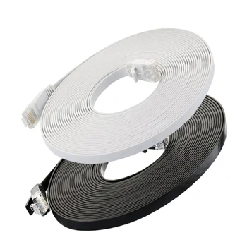 10m RJ45 CAT6 Patch Cable Ethernet Internet Network Flat Cable LAN Cord 32AWG for Computer Router Laptop Switch TV
10m RJ45 CAT6 Patch Cable Ethernet Internet Network Flat Cable LAN Cord 32AWG for Computer Router Laptop Switch TV