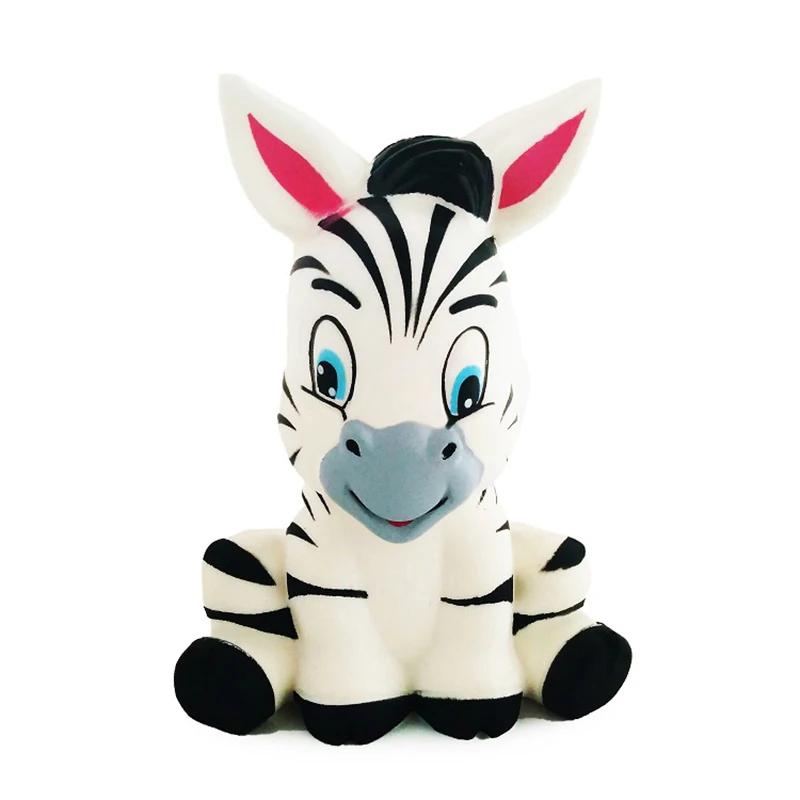 

New Zebra Horse Cute Squishy Slow Rising Jumbo Animal Soft Scented Squeeze Toy Charms Cake Bread Kid Antistress Toys 13*8 CM