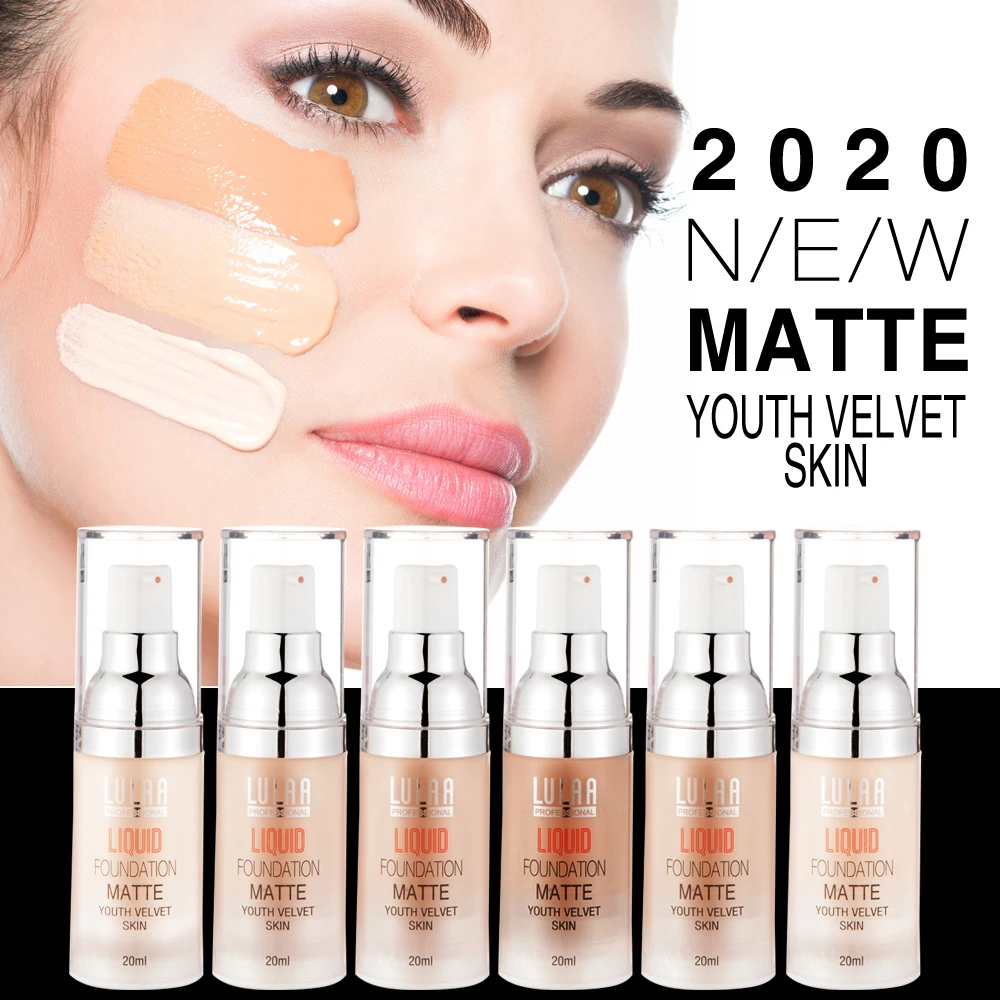 LULAA 20ml Liquid Foundation Cream Waterproof Long Lasting Concealer Brighten Base Makeup Face Matte Foundation Cosmetics
LULAA 20ml Liquid Foundation Cream Waterproof Long Lasting Concealer Brighten Base Makeup Face Matte Foundation Cosmetics