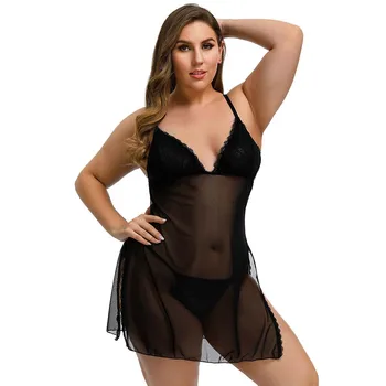 Queen Size Lingerie Strap Lace Prospective Babydolls Plus Size Underwear Extoc Clothes with G String Panty Erotic Nightdress
Queen Size Lingerie Strap Lace Prospective Babydolls Plus Size Underwear Extoc Clothes with G String Panty Erotic Nightdress