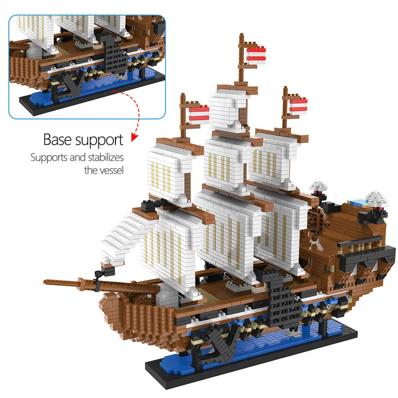 3D Model Caribbean Pirate Mini Blocks Sailing Black Pearl Ship Boat Queen Annes Building Diamond Blocks Toys For Children
3D Model Caribbean Pirate Mini Blocks Sailing Black Pearl Ship Boat Queen Annes Building Diamond Blocks Toys For Children