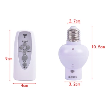 2PCS/Set Wireless Remote Control Sound Light Sensor Lamp Holder E27 Lamp Bases Socket 85-220V
2PCS/Set Wireless Remote Control Sound Light Sensor Lamp Holder E27 Lamp Bases Socket 85-220V
