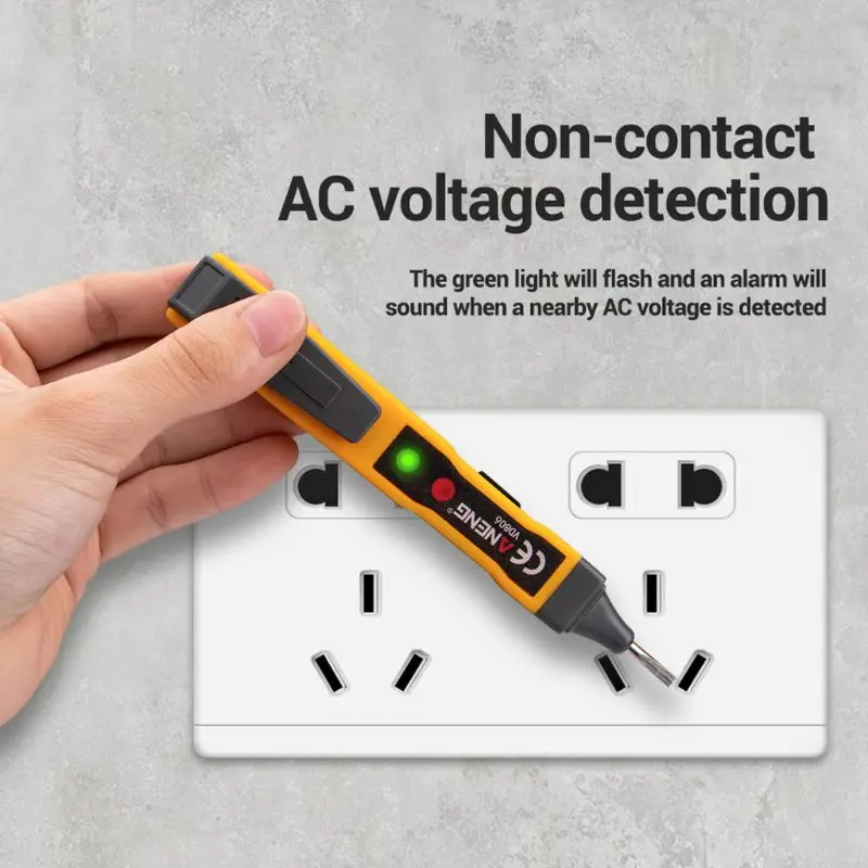 OOTDTY AC Voltage Detector Pen Non-contact Inductive AC/DC Voltage Tester w Sound Light A5YD
OOTDTY AC Voltage Detector Pen Non-contact Inductive AC/DC Voltage Tester w Sound Light A5YD