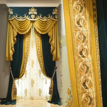 High-end European-style Flannel Embroidered Curtains Light Luxury Atmospheric Shading for Living Room Bedroom Curtains Custom
High-end European-style Flannel Embroidered Curtains Light Luxury Atmospheric Shading for Living Room Bedroom Curtains Custom