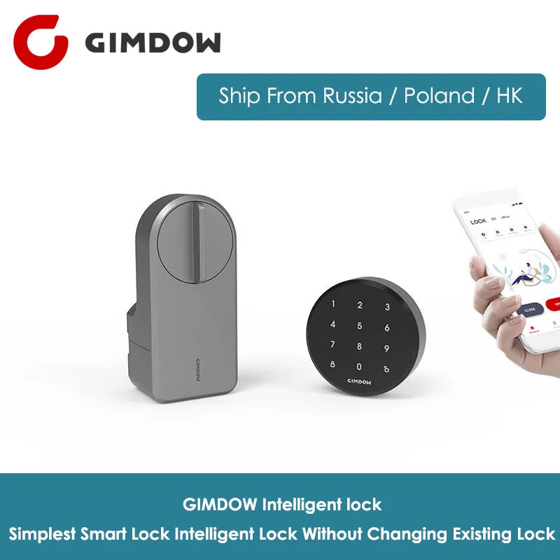 GIMDOW Smart Door Lock Digital Bluetooth Intelligent Lock without changing existing Lock Wireless App Bluetooth Control
GIMDOW Smart Door Lock Digital Bluetooth Intelligent Lock without changing existing Lock Wireless App Bluetooth Control