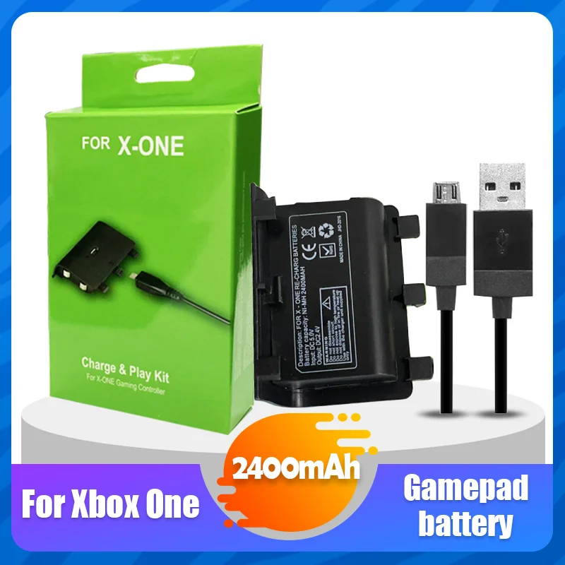 1 шт./компл. 2400 мАч перезаряжаемый аккумулятор с USB кабелем для XBOX ONE контроллер