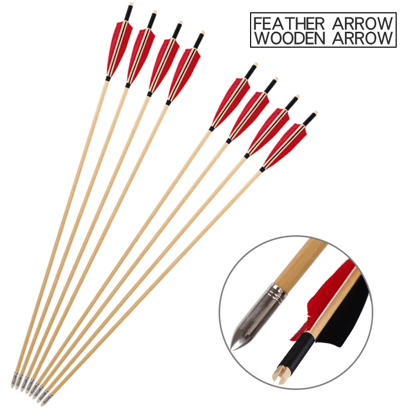 6/12/24Pcs Feather Arrow Archery Bow And Arrow For Recurve Bow/Compound Bow Hunting Shooting Professional Archery Accessories
6/12/24Pcs Feather Arrow Archery Bow And Arrow For Recurve Bow/Compound Bow Hunting Shooting Professional Archery Accessories