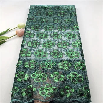 (5yards/pc) high quality green African French net lace fabric with sequins and beads wonderful embroidery for party
(5yards/pc) high quality green African French net lace fabric with sequins and beads wonderful embroidery for party
