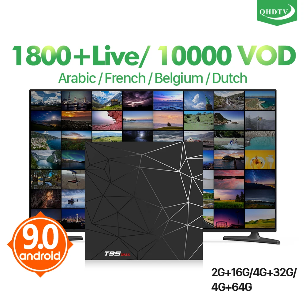 QHDTV T95 MAX IPTV France Arabic IP TV Subscription Smart Android TV Box 1 Year IPTV Belgium Morocco Netherlands French IP TV
QHDTV T95 MAX IPTV France Arabic IP TV Subscription Smart Android TV Box 1 Year IPTV Belgium Morocco Netherlands French IP TV