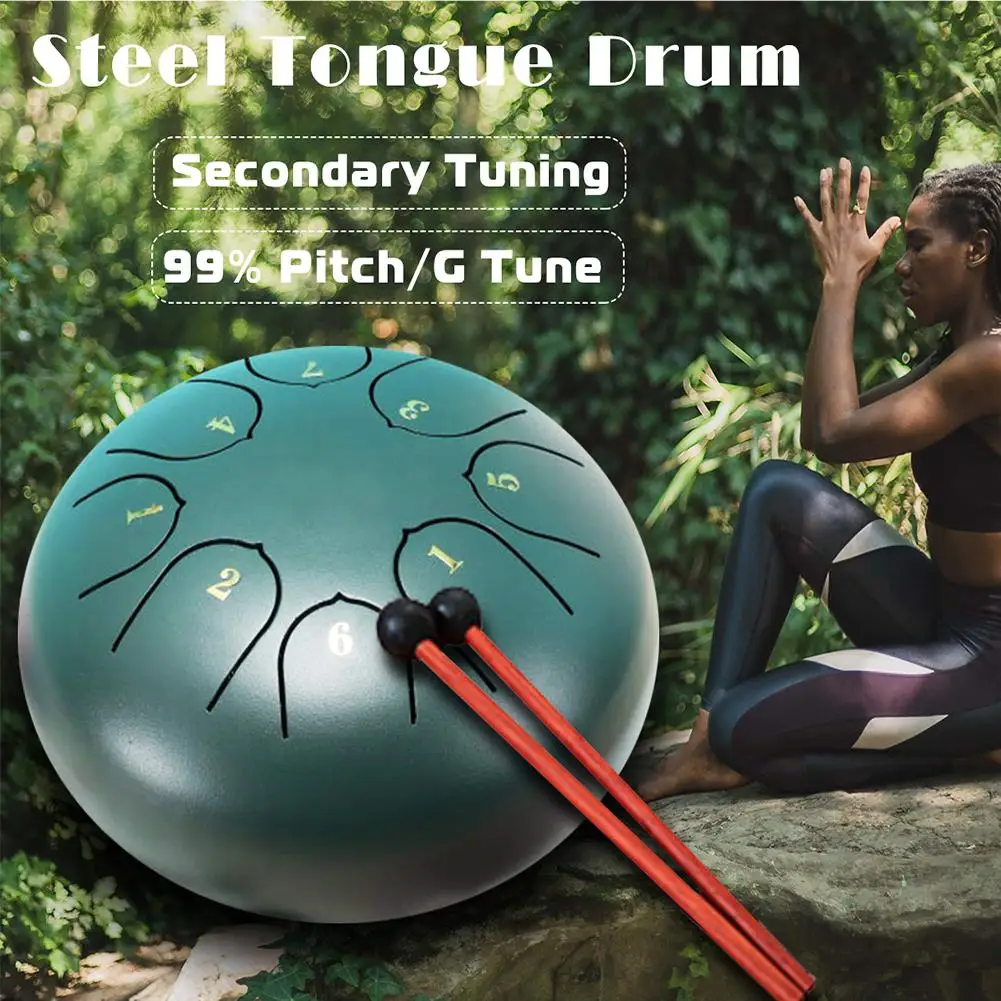 Tongue Drum Yoga Meditation Relax 8 Notes 6 Inches Steel Percussion Drum with Padded Travel Bag Percussion Instrument
Tongue Drum Yoga Meditation Relax 8 Notes 6 Inches Steel Percussion Drum with Padded Travel Bag Percussion Instrument