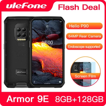 Ulefone Armor 9E 8GB+128GB Rugged Phone Android 10 Helio P90 Octa-core 2.4G+5G WIFI Mobilene 6600mAh 64MP Camera NFC Smartphone
Ulefone Armor 9E 8GB+128GB Rugged Phone Android 10 Helio P90 Octa-core 2.4G+5G WIFI Mobilene 6600mAh 64MP Camera NFC Smartphone