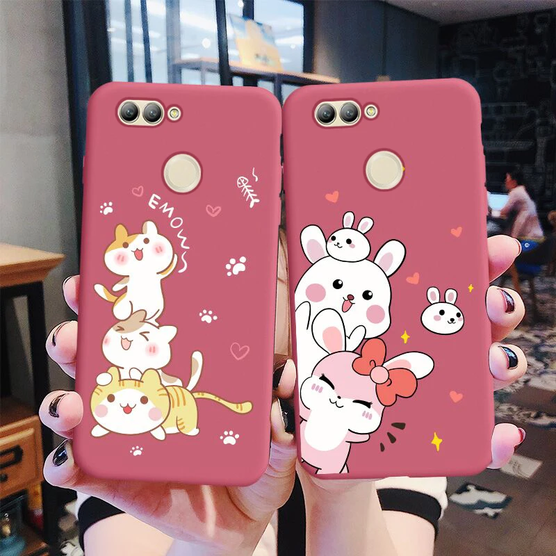 Милый чехол для Huawei Nova 2 PIC-AL00 nova2 задняя крышка силиконовый с изображением кота