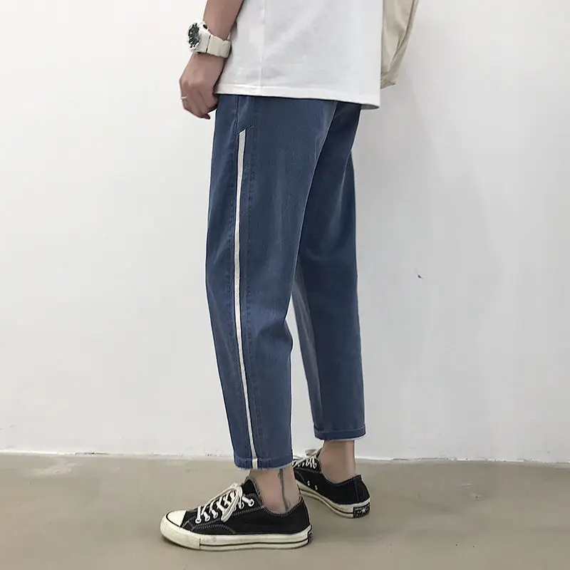 2020 Spring And Summer New Youth Popular Korean Version Of Ins Solid Color Hole Loose Jeans Fashion Casual Nine Points Pants
2020 Spring And Summer New Youth Popular Korean Version Of Ins Solid Color Hole Loose Jeans Fashion Casual Nine Points Pants