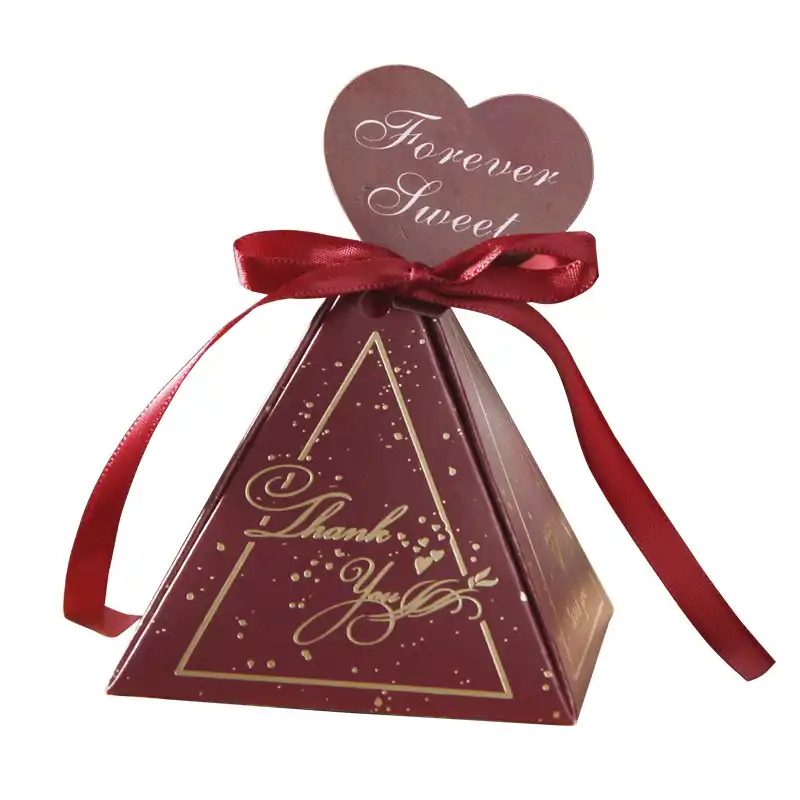 pyramid candy box wedding favors and gifts boxes candy bags for