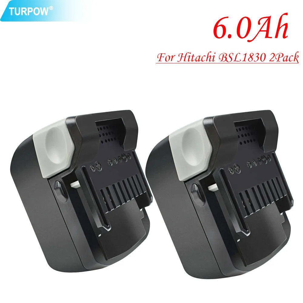 Turpow Power Tools Rechargeable Replacement Battery 18V 6000mAh Lithium for Hitachi Battery BSL1830 BSL1815X,330067,330068,33
Turpow Power Tools Rechargeable Replacement Battery 18V 6000mAh Lithium for Hitachi Battery BSL1830 BSL1815X,330067,330068,33