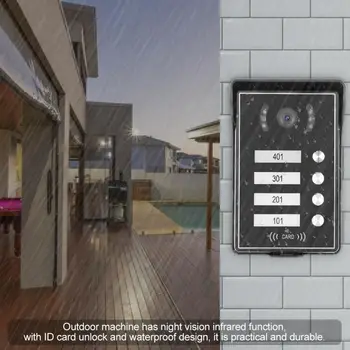 LCD Video Intercome Security Doorbell with 4 Monitors Card Reader 110-240V Video Intemcom System
LCD Video Intercome Security Doorbell with 4 Monitors Card Reader 110-240V Video Intemcom System