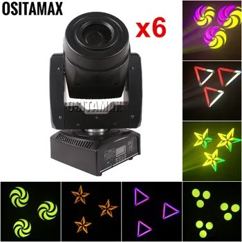 6pcs Lyre Mini 60w LED Spot Light Gobo Light DJ Spot Stage Lighting Rainbow Effect Sound DMX Control for Party Disco DJ Wedding
6pcs Lyre Mini 60w LED Spot Light Gobo Light DJ Spot Stage Lighting Rainbow Effect Sound DMX Control for Party Disco DJ Wedding