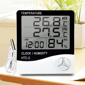 Digital Thermometer Hourly Chime Clock ABS Multi-functional Hygrometer Electronic Temperature Humidity Meter Gauge
Digital Thermometer Hourly Chime Clock ABS Multi-functional Hygrometer Electronic Temperature Humidity Meter Gauge
