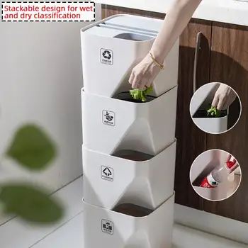 1pcs Garbage Can Stacked Sorting Trash Bin Household Dry Wet Separation Recycling Trashcan Waste Bin Kitchen Office Rubbish Bin
1pcs Garbage Can Stacked Sorting Trash Bin Household Dry Wet Separation Recycling Trashcan Waste Bin Kitchen Office Rubbish Bin