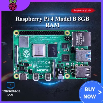 Original Raspberry Pi 4 Model B Pi 4 Development Board 2G 4G 8G RAM 2.4G&5G WiFi Bluetooth 5.0 RPi 4
Original Raspberry Pi 4 Model B Pi 4 Development Board 2G 4G 8G RAM 2.4G&5G WiFi Bluetooth 5.0 RPi 4