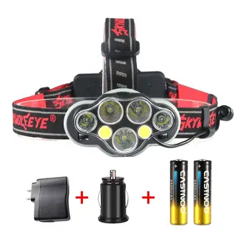Ultra Bright T6 + XPE + COB USB Headlamp 8000 Lumens 18650 Battery Hunting Lamp Flashlight 
Ultra Bright T6 + XPE + COB USB Headlamp 8000 Lumens 18650 Battery Hunting Lamp Flashlight