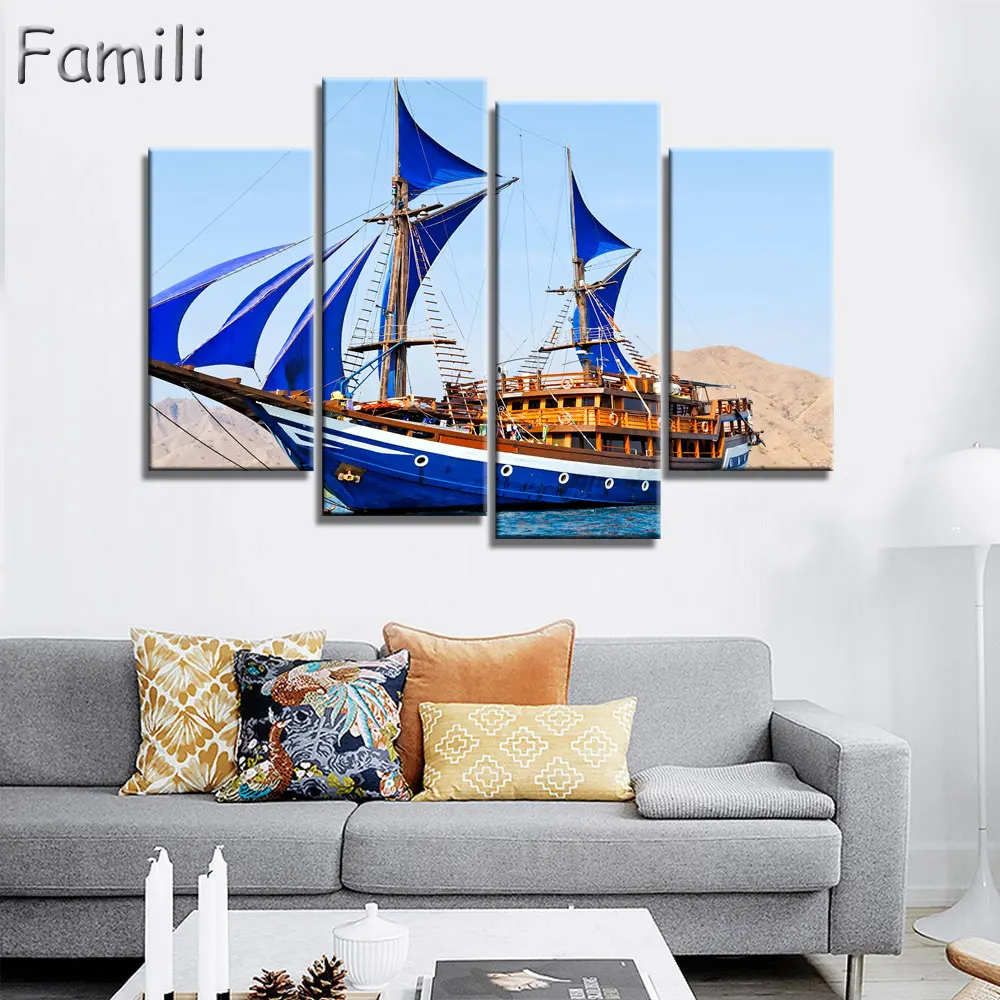 4Pcs/set Frameless Canvas Painting sailboat Painting for Living Room Wall Art Posters and Prints Modern Pictures Decoration
4Pcs/set Frameless Canvas Painting sailboat Painting for Living Room Wall Art Posters and Prints Modern Pictures Decoration