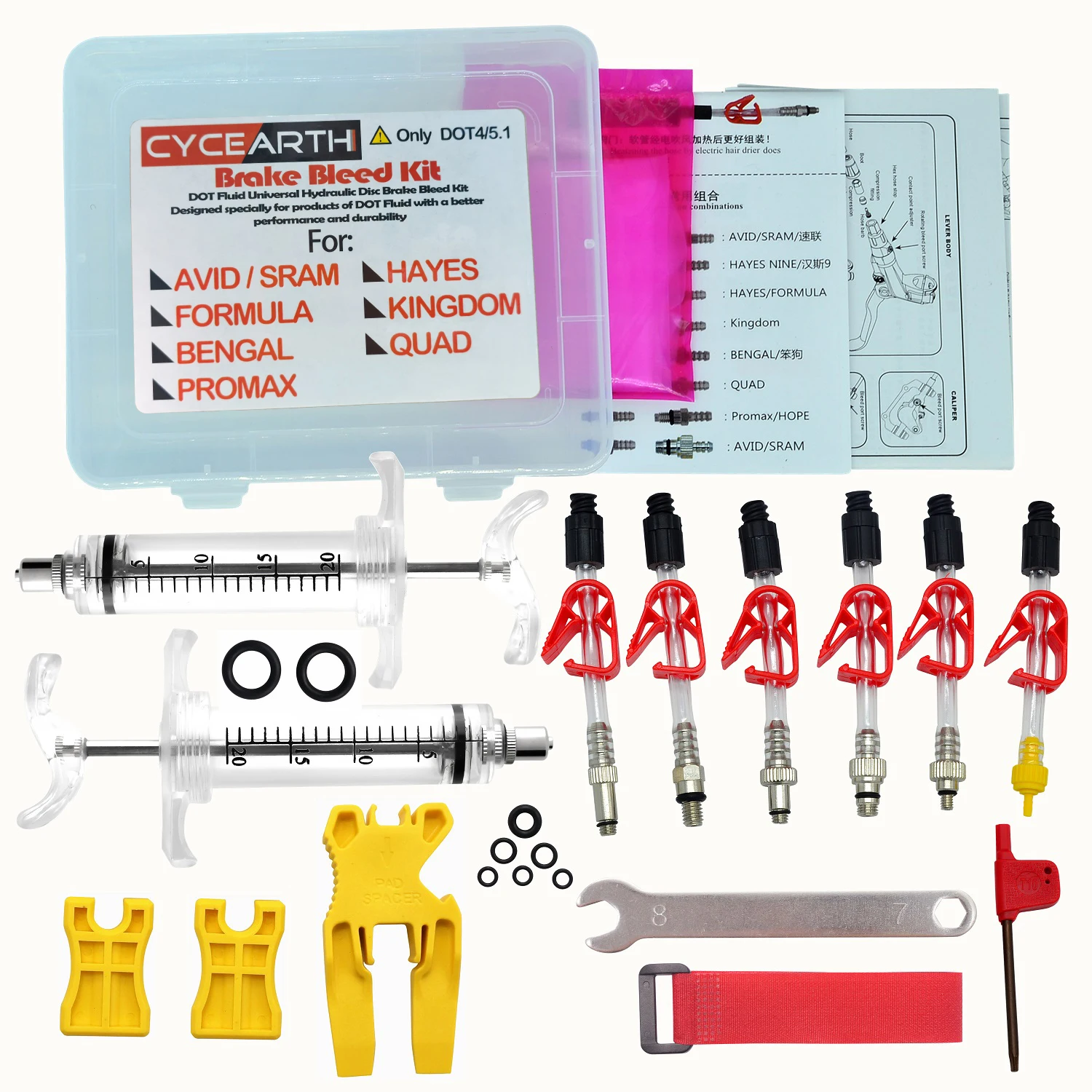 Bike DOT Oil Disc Brake Bleed Kit tool For Avid Sram Guide DODE JUICY Edge HOPE BNGAL HAYES J3 J5 J7 Formula
Bike DOT Oil Disc Brake Bleed Kit tool For Avid Sram Guide DODE JUICY Edge HOPE BNGAL HAYES J3 J5 J7 Formula