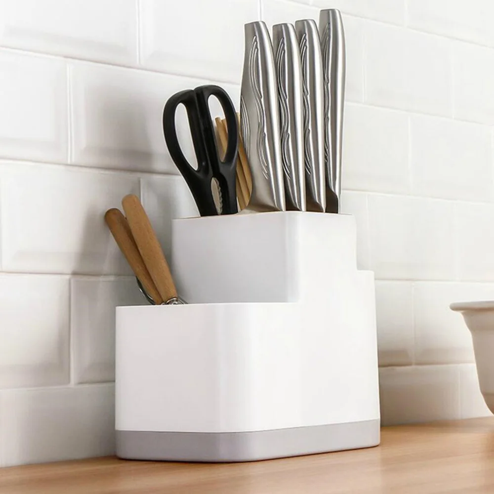 1 pc Kitchen Storage Rack Multifunction Creative Draining Inserted Block Flatware Organizer
1 pc Kitchen Storage Rack Multifunction Creative Draining Inserted Block Flatware Organizer