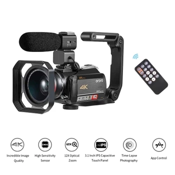ORDRO AC5 4K WiFi Digital Video Camera Camcorder Recorder DV 24MP 3.1 Inch IPS Presssn 12X Optical Zoom Time-Lapse Face Dete
ORDRO AC5 4K WiFi Digital Video Camera Camcorder Recorder DV 24MP 3.1 Inch IPS Presssn 12X Optical Zoom Time-Lapse Face Dete