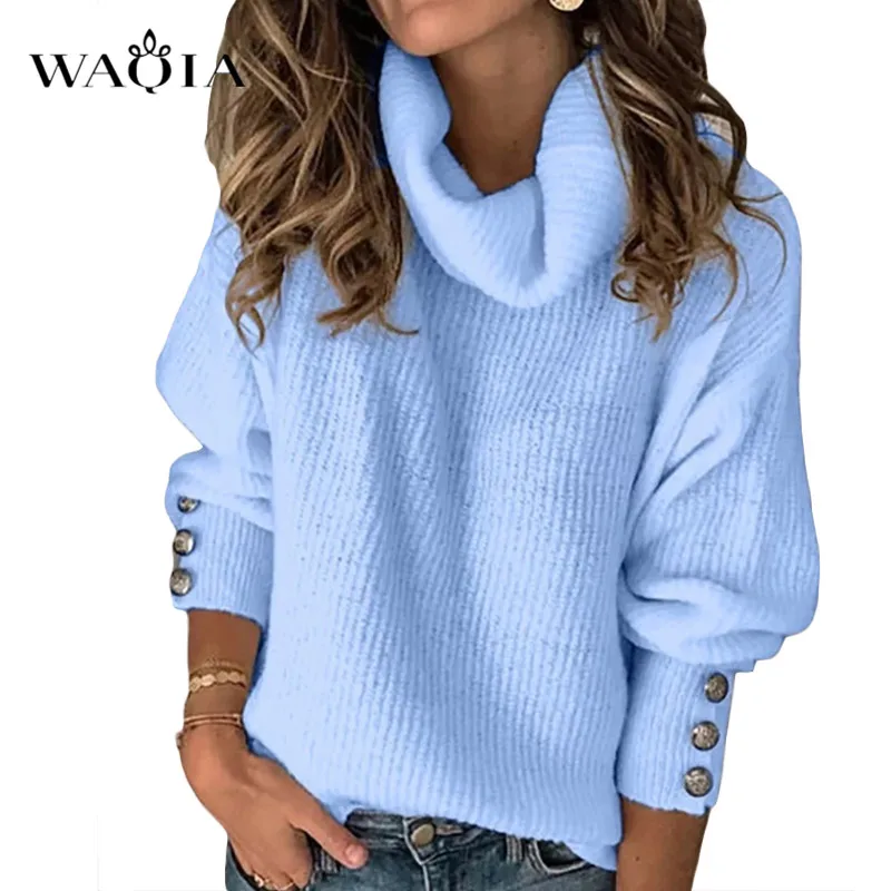 2020 Winter Pullover Sweater Women Knitted Tops Button Boho Plus Size Casual Long Sleeve Pull Female Solid Sweaters Pullovers
2020 Winter Pullover Sweater Women Knitted Tops Button Boho Plus Size Casual Long Sleeve Pull Female Solid Sweaters Pullovers