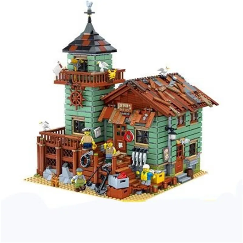 Seaside Old Fishing Store Building Block Creator Street View MOC Model Building Blocks Bricks house Toys Kid Children gifts
Seaside Old Fishing Store Building Block Creator Street View MOC Model Building Blocks Bricks house Toys Kid Children gifts