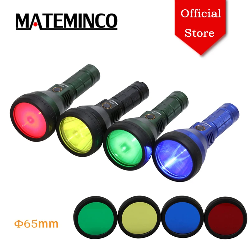 Фото MATEMINCO Φ65mm 4 Color Diffuser For mateminco mt35 mini/mt90 mini LED Flashlight Lantern Self Defense Hunting Camping | Лампы и
