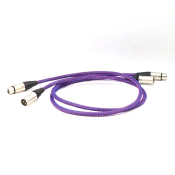 Pair ST-48B OCC Pure Copper Silver Plated Audio Interconnect Cable With XLR Plug Connector
Pair ST-48B OCC Pure Copper Silver Plated Audio Interconnect Cable With XLR Plug Connector