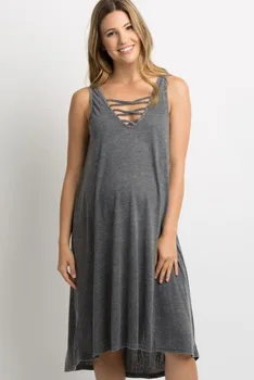 Casual Pregnant Women Solid Color Sling Comfortable V-neck Big Swing Maternity Dress Pure Cotton Casual Pregnant Clothes
Casual Pregnant Women Solid Color Sling Comfortable V-neck Big Swing Maternity Dress Pure Cotton Casual Pregnant Clothes