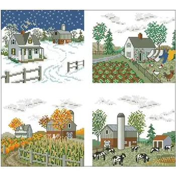 Four Seasons Farm patterns Counted Cross Stitch 11CT 14CT 18CT DIY ChineseCross Stitch Kit Embroidery Needlework Sets home decor
Four Seasons Farm patterns Counted Cross Stitch 11CT 14CT 18CT DIY ChineseCross Stitch Kit Embroidery Needlework Sets home decor