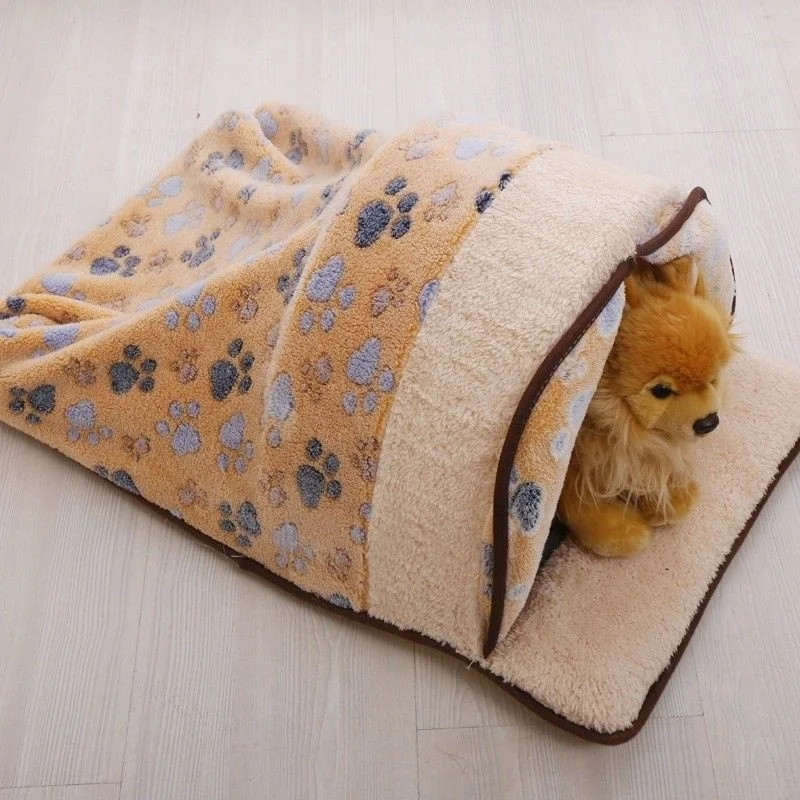 

Best Quality Pet Supplies Warm Winter Dog Sleeping Bag Small Doghouse Cat Nest Pads Removable and Washable Fleece Cotton