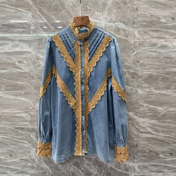 SuperAen 2020 Spring and Summer New Women's Denim Shirts Wild Casual Fashion Embroidery Ladies Blouses and Tops Long-Sleeve
SuperAen 2020 Spring and Summer New Women's Denim Shirts Wild Casual Fashion Embroidery Ladies Blouses and Tops Long-Sleeve