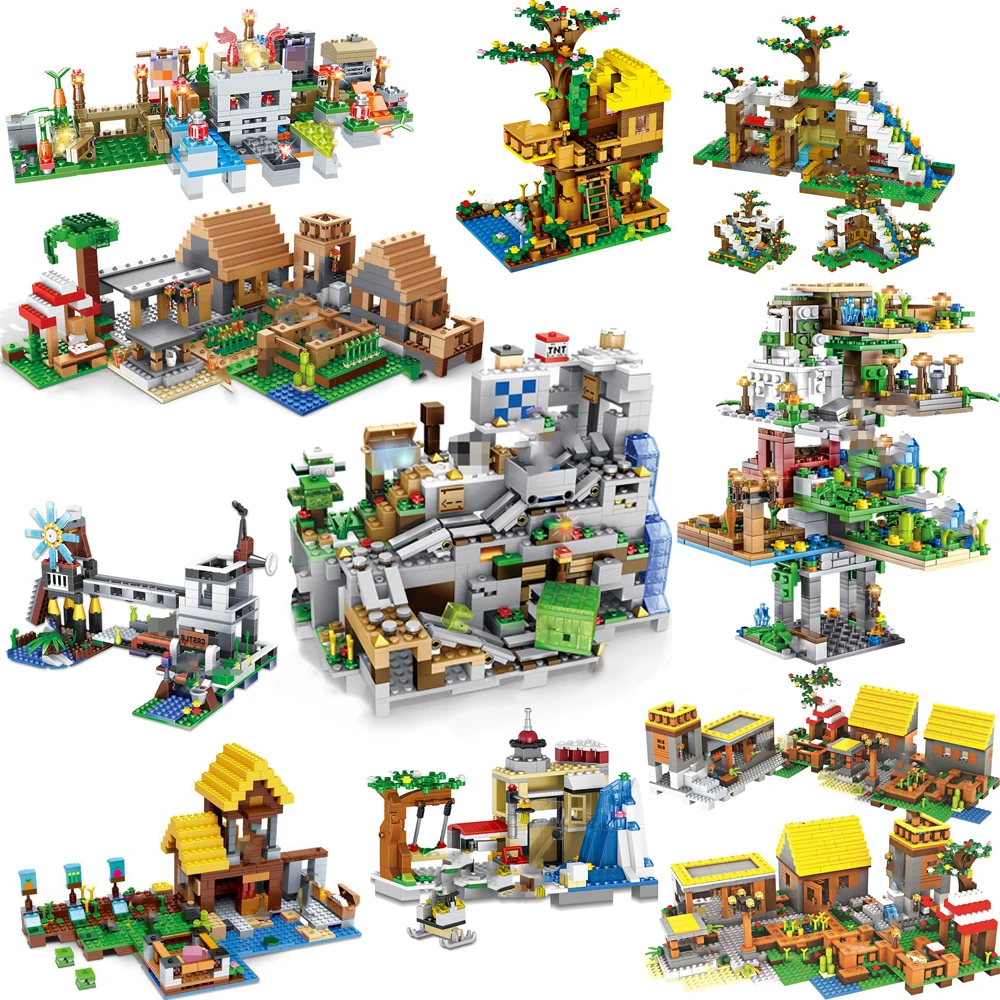 20 Styles Minecrafted Cave Citys Building Blocks Compatible with legoinglys Aminal Alex Action Figures Brick Toys Children gift
20 Styles Minecrafted Cave Citys Building Blocks Compatible with legoinglys Aminal Alex Action Figures Brick Toys Children gift
