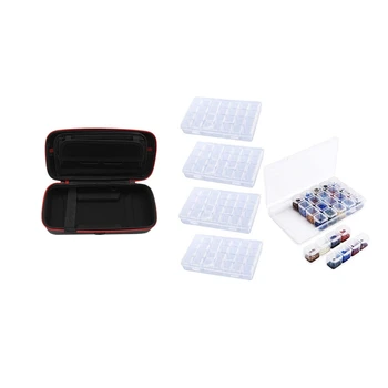 4Pcs Diamond Embroidery Box 28 Grids & 1Pcs EVA Hard Shell Case for Nintend Switch Large Storage Carrying Bag Portable
4Pcs Diamond Embroidery Box 28 Grids & 1Pcs EVA Hard Shell Case for Nintend Switch Large Storage Carrying Bag Portable